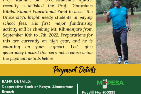 Prof. Dionysious Kihika Kiambi Educational Fund