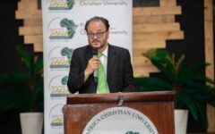 Dr. Christian Fellner, Ambassador of the Republic of Austria to Kenya, during the launch of the Psychometrics Testing Center at PAC University