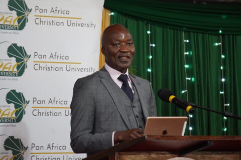 Timothy Owase, CEO of the Kenya Film Commission, at PAC University