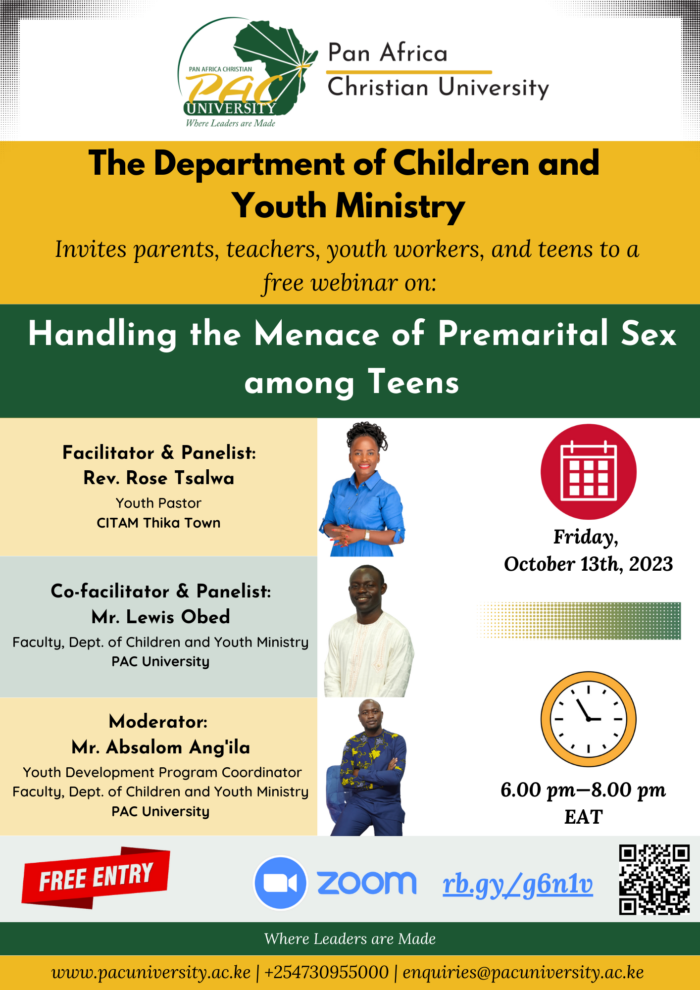 PAC University-Department of Children and Youth Ministry Webinar