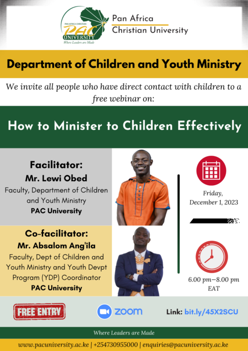 How to minister to children effectively