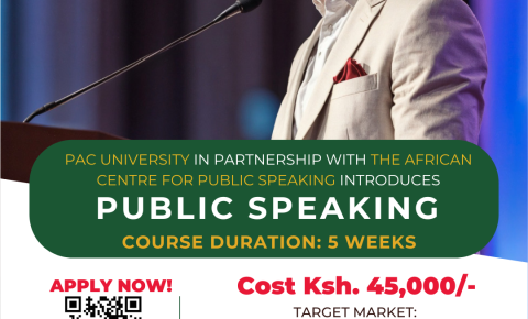 PAC UNIVERSITY IN PARTNERSHIP WITH THE AFRICAN CENTRE FOR PUBLIC SPEAKING INTRODUCES PUBLIC SPEAKING